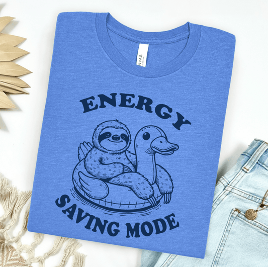 FestiviTees Women - Apparel - Shirts - T-Shirts Energy Saving Mode Graphic Tee