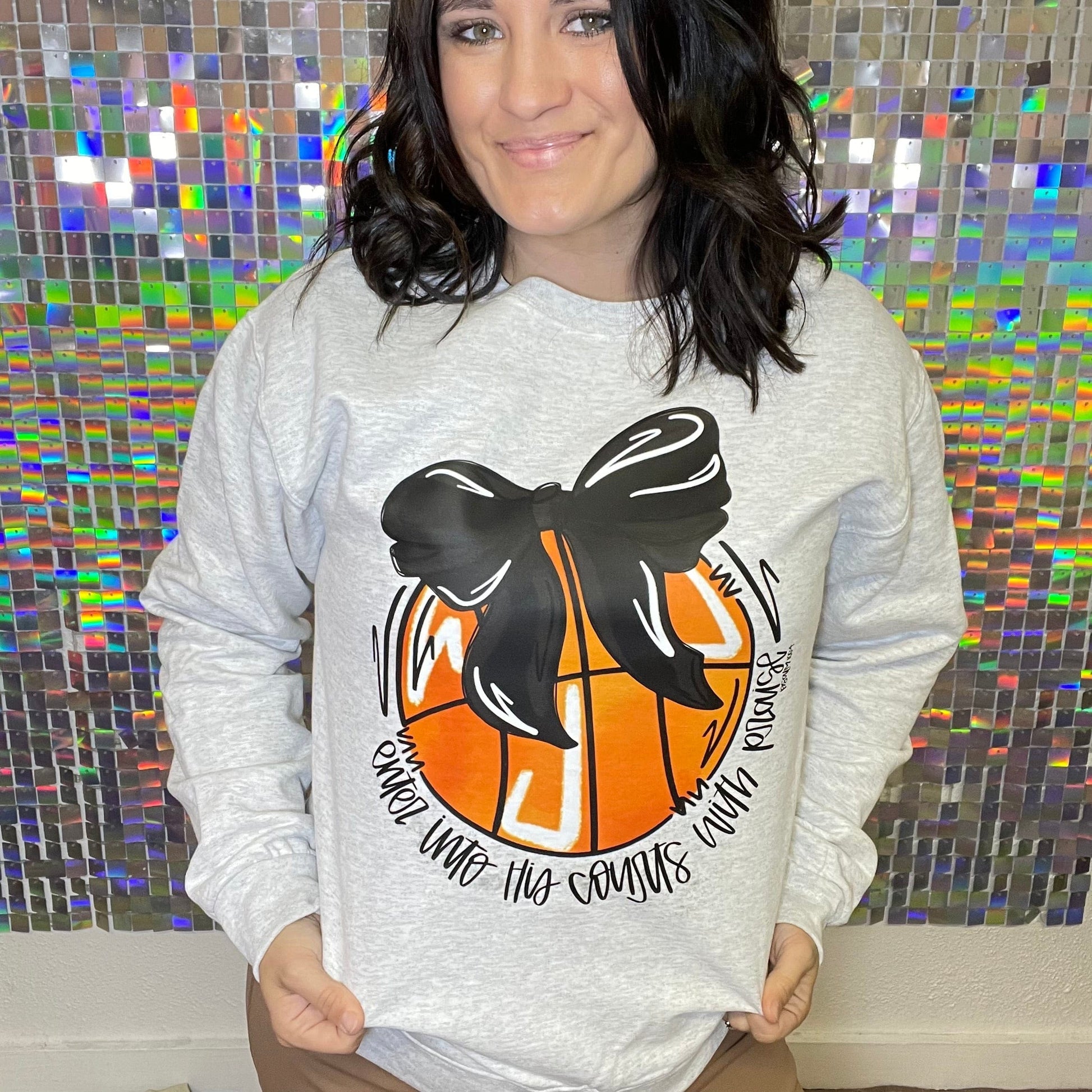 FestiviTees Women - Apparel - Shirts - T-Shirts Enter Into His Courts Graphic Crewneck