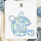 FestiviTees Women - Apparel - Shirts - T-Shirts Floral Football Helmet Graphic Tee