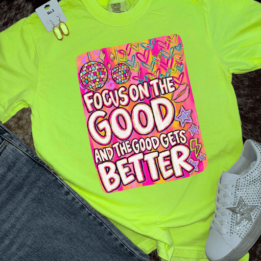 FestiviTees Women - Apparel - Shirts - T-Shirts Focus On The Good Graphic Tee