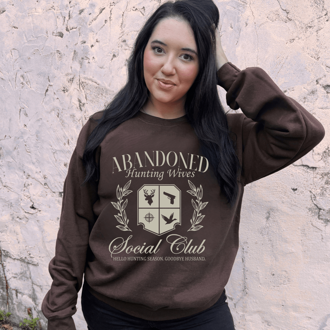 FestiviTees Women - Apparel - Shirts - T-Shirts Hunting Wife Social Club Graphic Crewneck