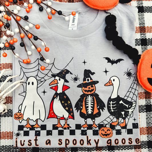FestiviTees Women - Apparel - Shirts - T-Shirts Just A Spooky Goose Soft Graphic Tee