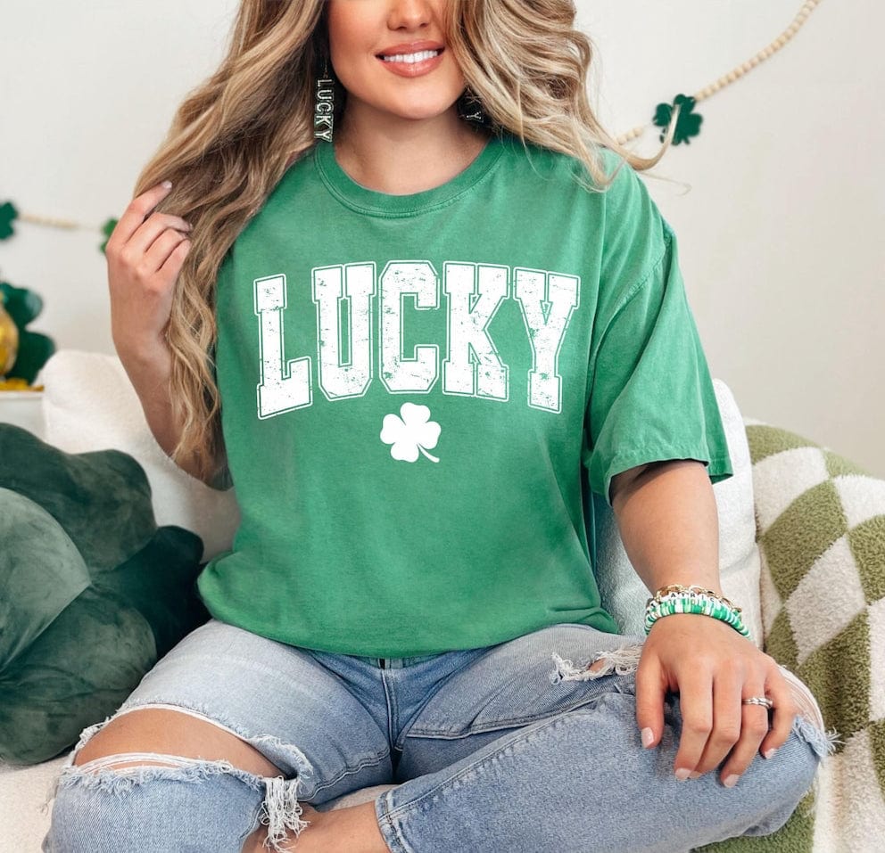 FestiviTees Women - Apparel - Shirts - T-Shirts Lucky Shamrock Graphic Tee