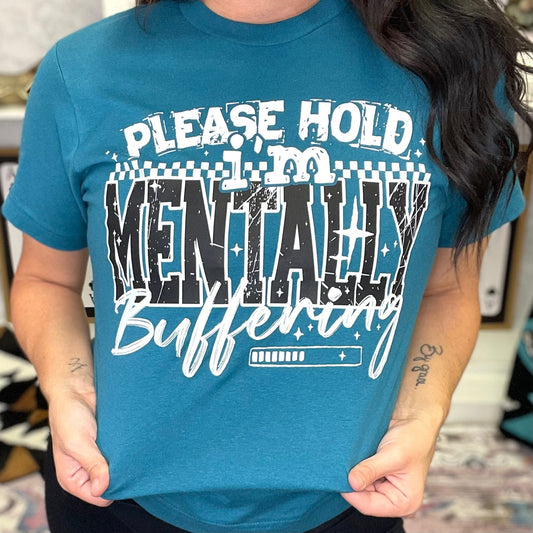FestiviTees Women - Apparel - Shirts - T-Shirts Mentally Buffering Graphic Tee