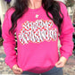 FestiviTees Women - Apparel - Shirts - T-Shirts Merry Christmas Checkered Graphic Crewneck