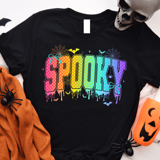 FestiviTees Women - Apparel - Shirts - T-Shirts Neon Spooky Graphic Tee