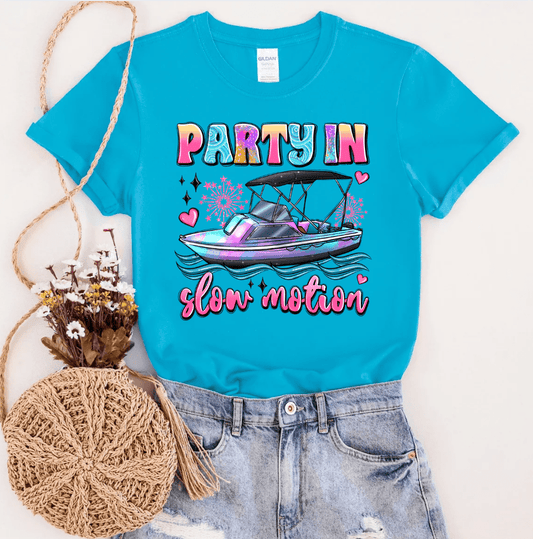 FestiviTees Women - Apparel - Shirts - T-Shirts Party in Slow Motion Graphic Tee