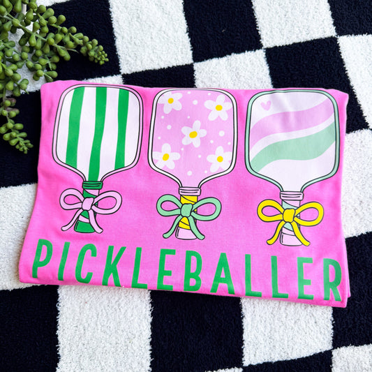 FestiviTees Women - Apparel - Shirts - T-Shirts Pickle Baller Graphic Tee