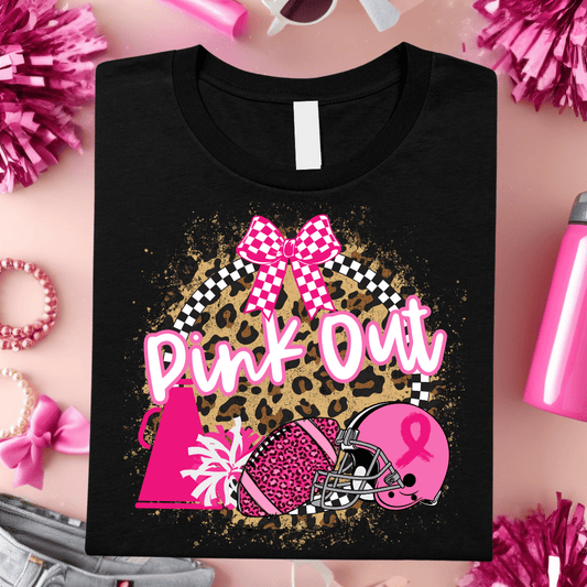 FestiviTees Women - Apparel - Shirts - T-Shirts Pink Out Collage Graphic Tee