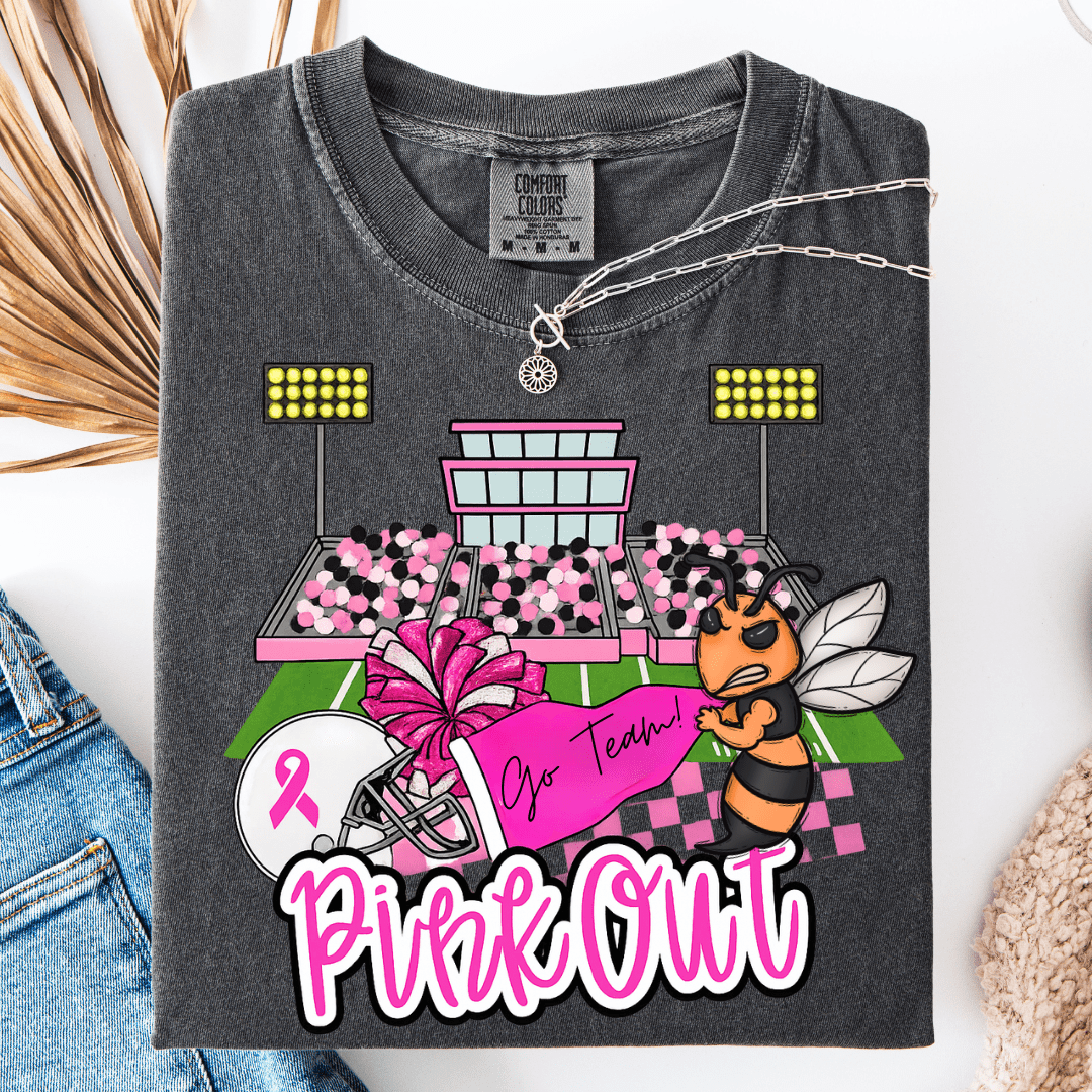 FestiviTees Women - Apparel - Shirts - T-Shirts Pink Out Jackets Graphic Tee