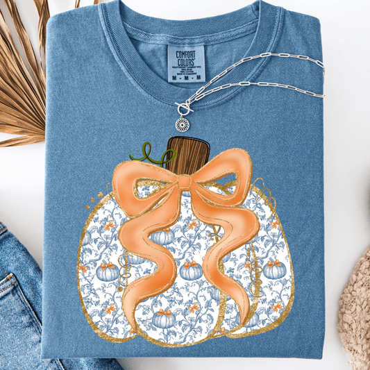 FestiviTees Women - Apparel - Shirts - T-Shirts Preppy Pumpkin Graphic Tee