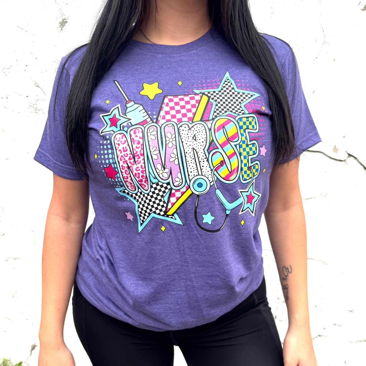 FestiviTees Women - Apparel - Shirts - T-Shirts Retro Nurse Graphic Tee