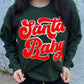 FestiviTees Women - Apparel - Shirts - T-Shirts Santa Baby Patch Graphic Crewneck
