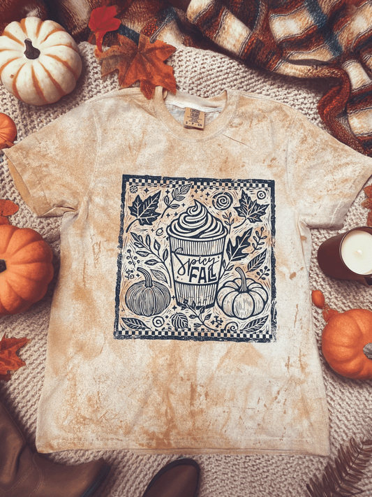 FestiviTees Women - Apparel - Shirts - T-Shirts Spicy Fall Latte Graphic Tee