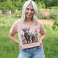 FestiviTees Women - Apparel - Shirts - T-Shirts Sunflower Highland Cow Graphic Tee