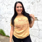FestiviTees Women - Apparel - Shirts - T-Shirts Sunflower Pumpkin Cutout Graphic Tee