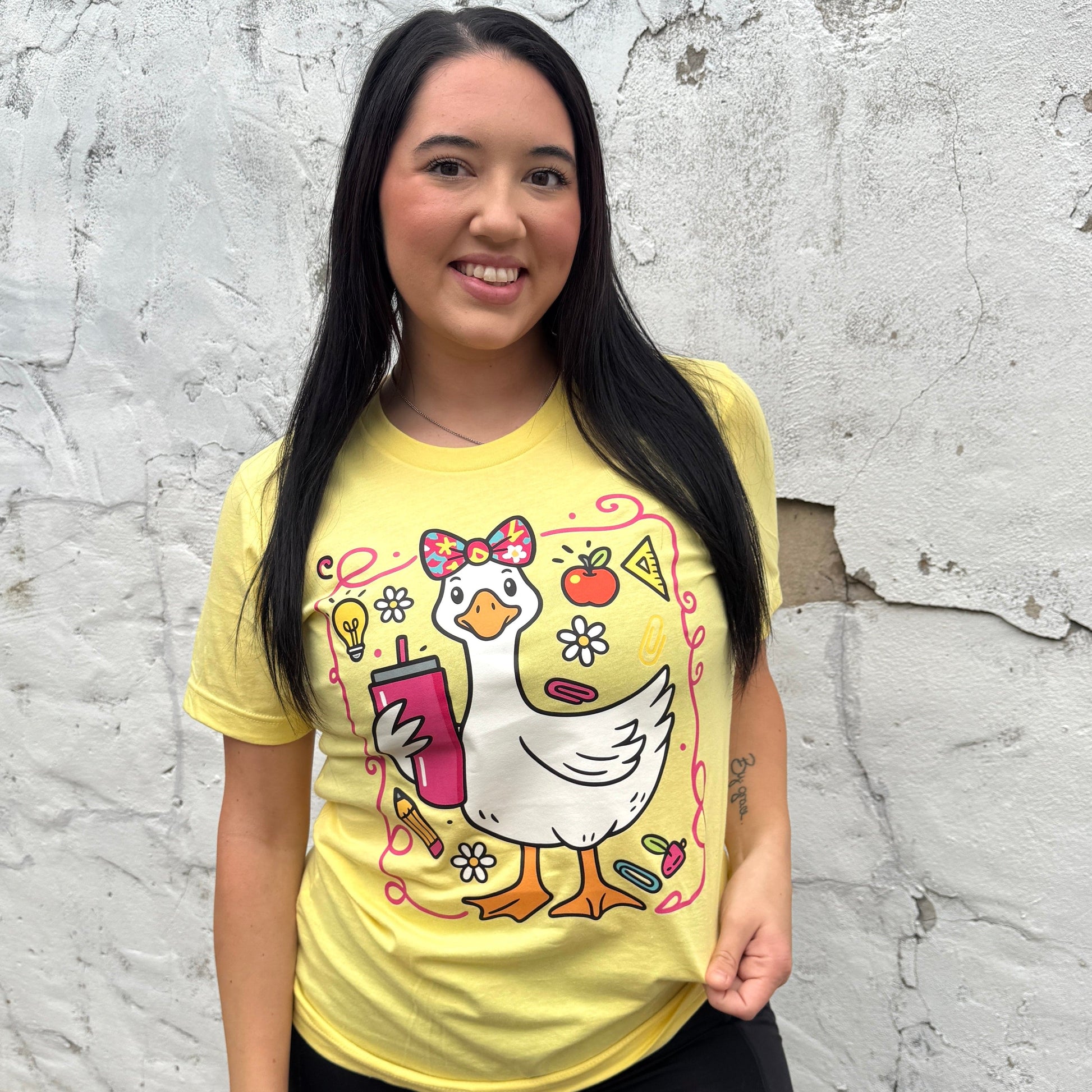 FestiviTees Women - Apparel - Shirts - T-Shirts Teacher Goose Graphic Tee
