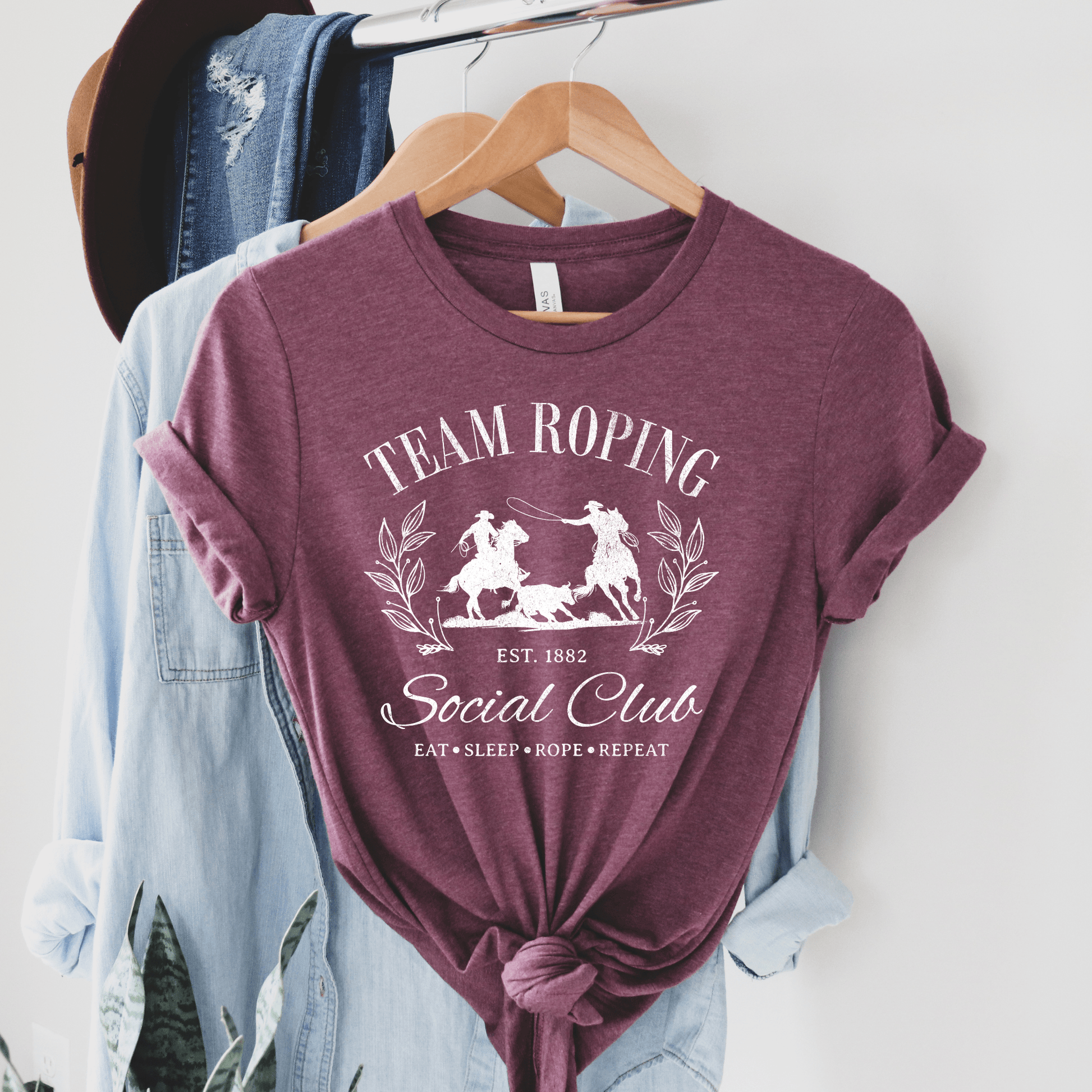 FestiviTees Women - Apparel - Shirts - T-Shirts Team Roping Social Club Graphic Tee