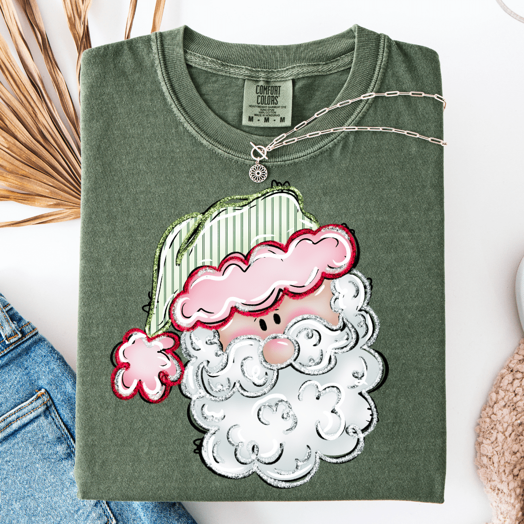 FestiviTees Women - Apparel - Shirts - T-Shirts Vintage Santa Graphic Tee