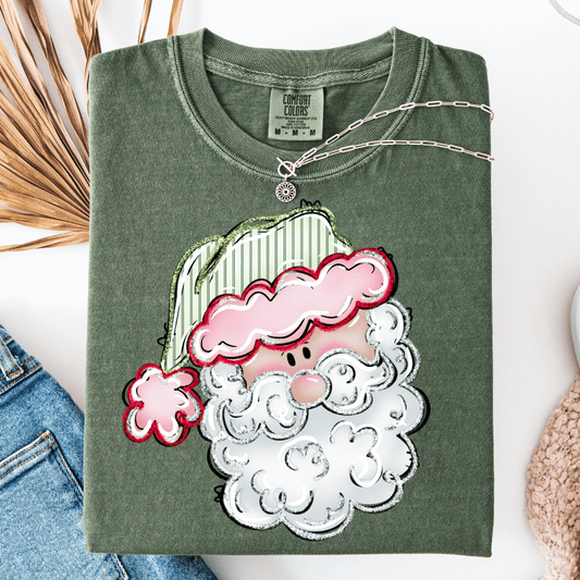 FestiviTees Women - Apparel - Shirts - T-Shirts Vintage Santa Graphic Tee