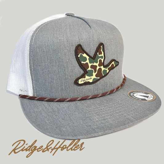 Honey Hole Outdoors Mens Camo Duck Grey Cap