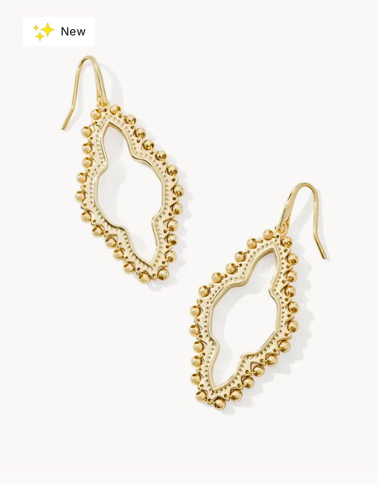 Kendra Scott Women - Accessories - Earrings Abbie Beaded OPN FRM EAR Gold Metal | Kendra Scott