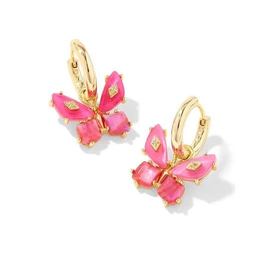 Kendra Scott Women - Accessories - Earrings Bianca Butterfly Gold Huggie Earrings| Kendra Scott