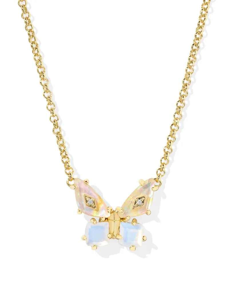 Kendra Scott Women - Accessories - Earrings Bianca Butterfly Gold Short Pendant Necklace| Kendra Scott