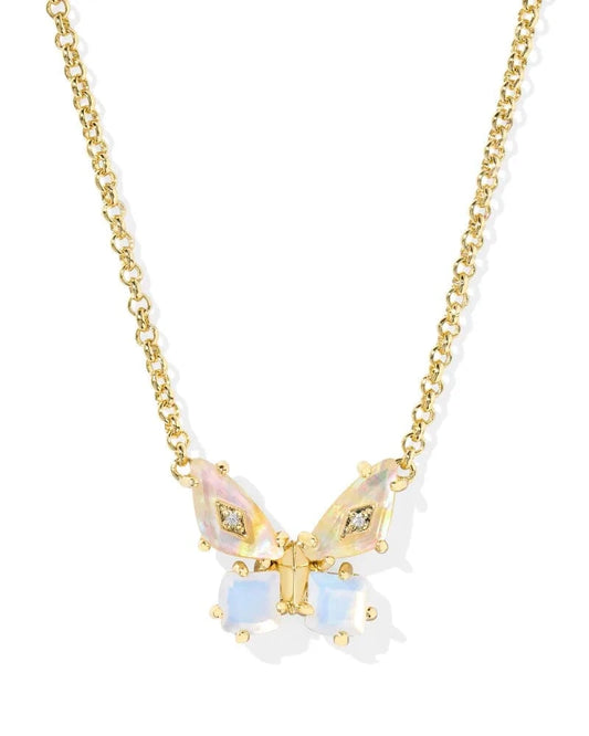 Kendra Scott Women - Accessories - Earrings Bianca Butterfly Gold Short Pendant Necklace| Kendra Scott
