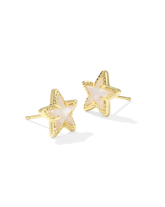 Kendra Scott Women - Accessories - Earrings Cassidy Gold Stud Earrings Ivory MOP | Kendra Scott