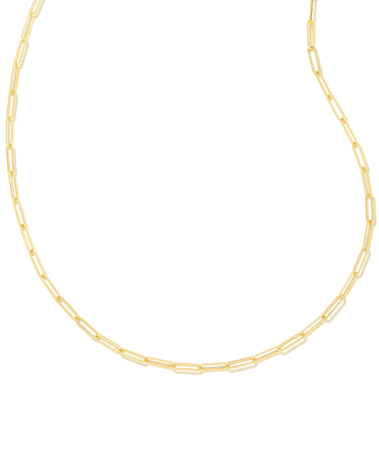 Kendra Scott Women - Accessories - Earrings Courtney Paperclip Necklace in Gold | Kendra Scott