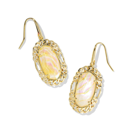 Kendra Scott Women - Accessories - Earrings DANI FIGARO FRAME DROP MOP| Kendra Scott
