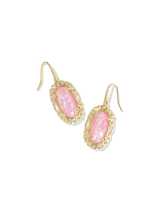Kendra Scott Women - Accessories - Earrings DANI FIGARO FRAME DROP- PINK MOP| Kendra Scott
