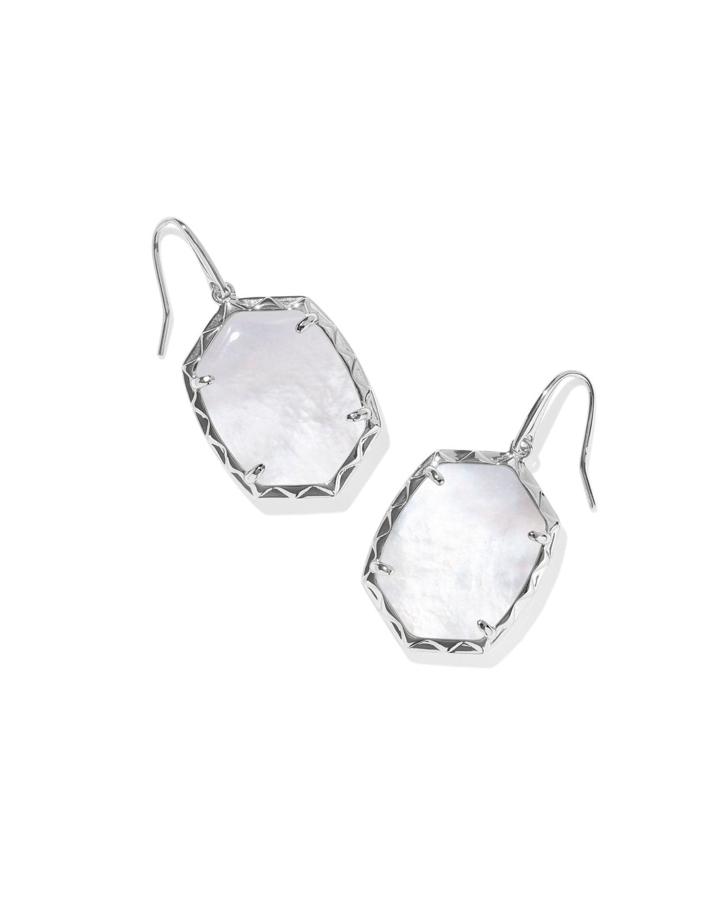 Kendra Scott Women - Accessories - Earrings DAPHNE DROP EARRINGS SILVER IVORY MOTHER OF PEARL | Kendra Scott