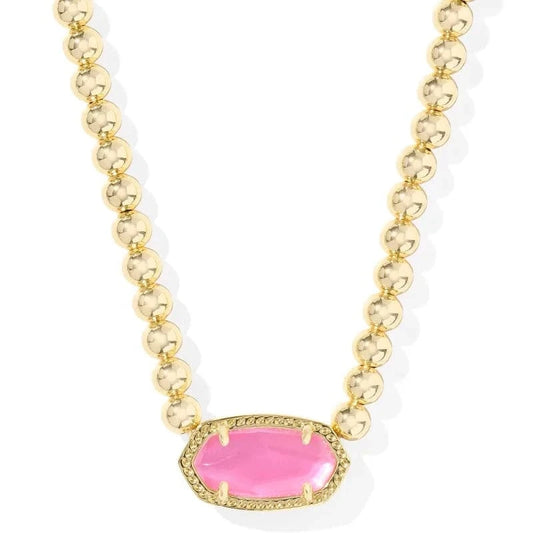 Kendra Scott Women - Accessories - Earrings ELISA BEADED NECKLACE SILVER BRIGHT AZALEA ILLUSION| Kendra Scott
