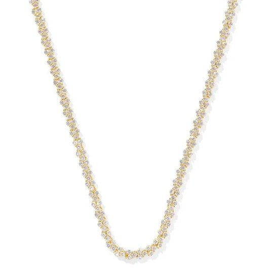 Kendra Scott Women - Accessories - Earrings Emery Gold Tennis Necklace in White Crystal | Kendra Scott