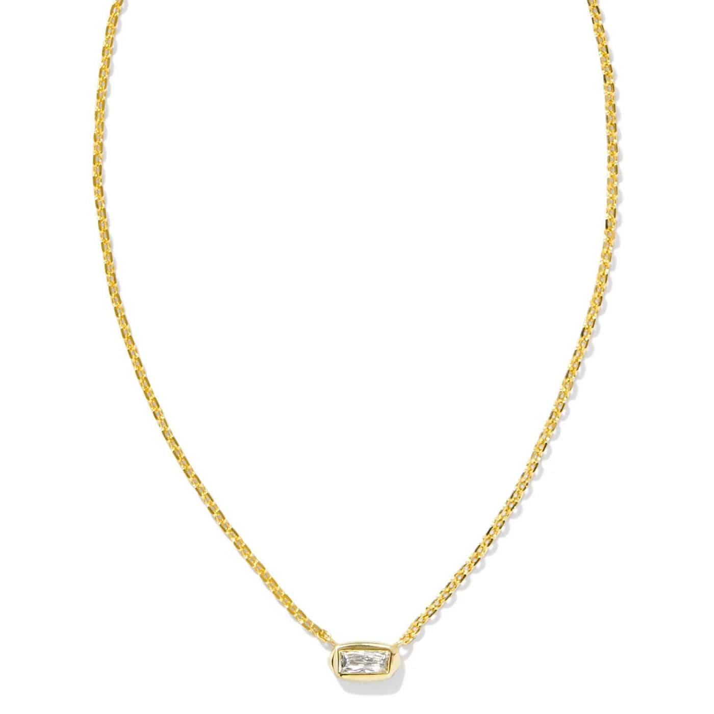 Kendra Scott Women - Accessories - Earrings FERN CRYSTAL SHORT PENDANT NECKLACE | Kendra Scott