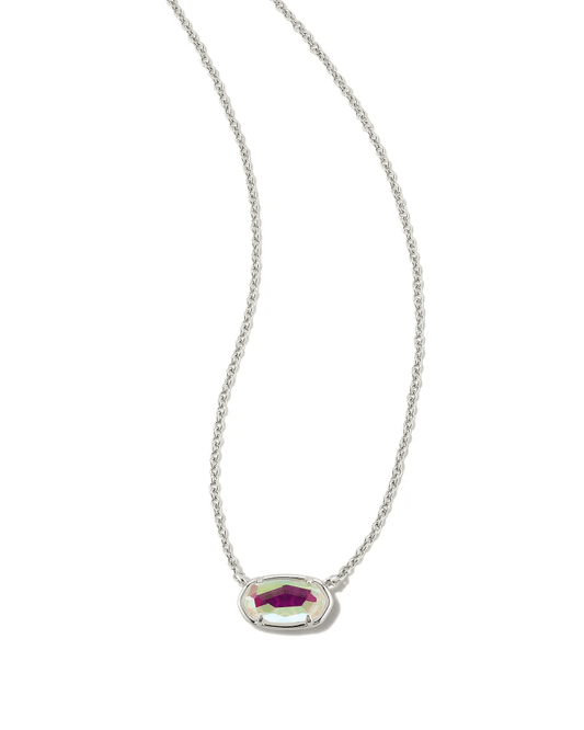 Kendra Scott Women - Accessories - Earrings Grayson Silver Pendant Necklace in Dichroic Glass | Kendra Scott