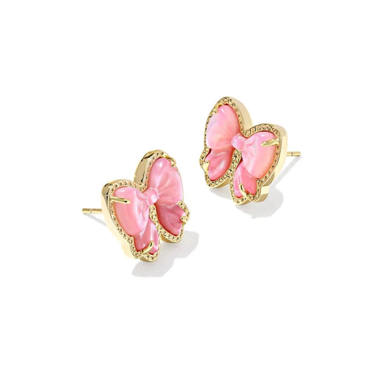 Kendra Scott Women - Accessories - Earrings HALEY BOW EARRINGS- GOLD BLUSH MOP| Kendra Scott