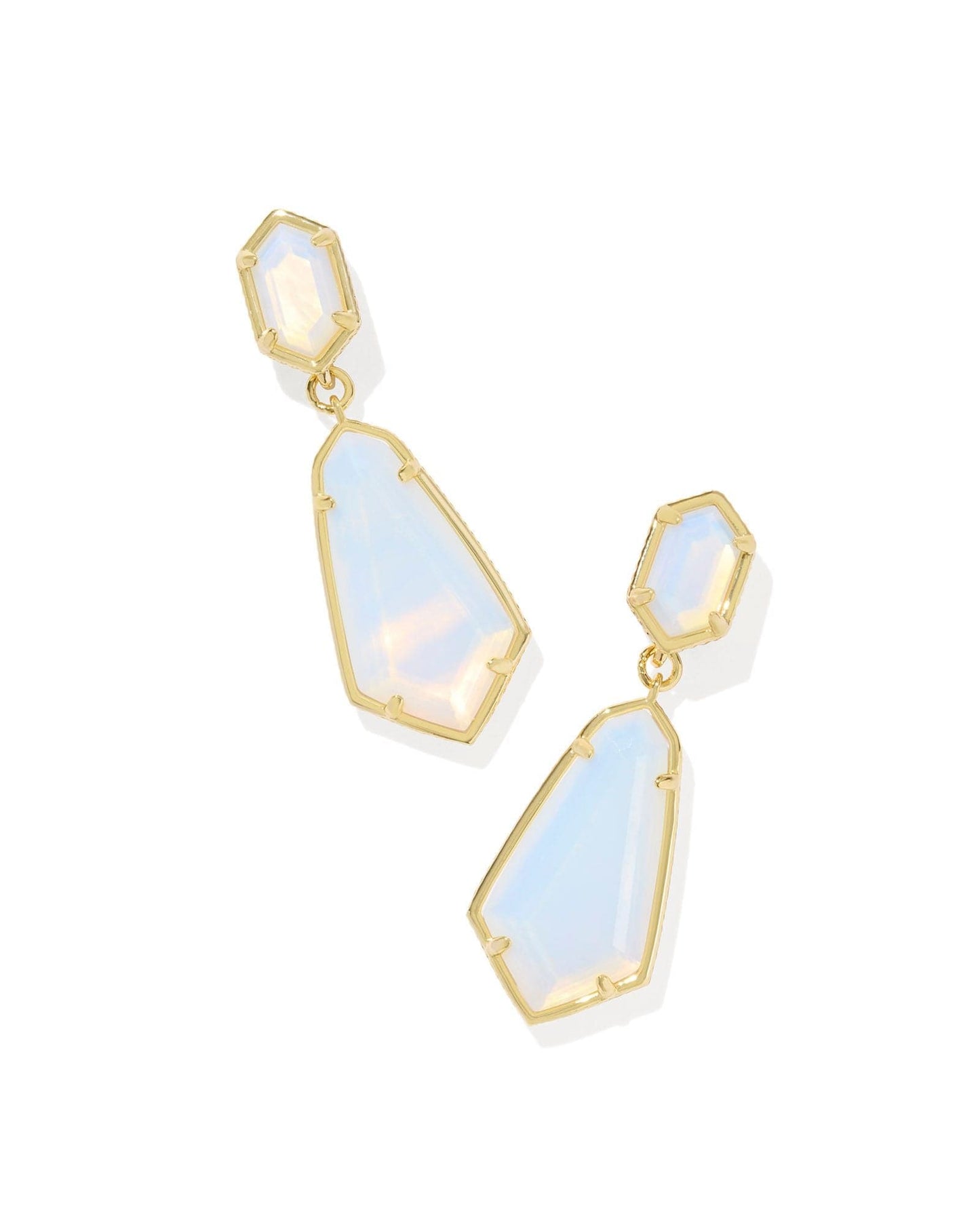 Kendra Scott Women - Accessories - Earrings HALLIE CONVERTIBLE DROP EARRINGS GOLD OPALITE ILLUSION | Kendra Scott