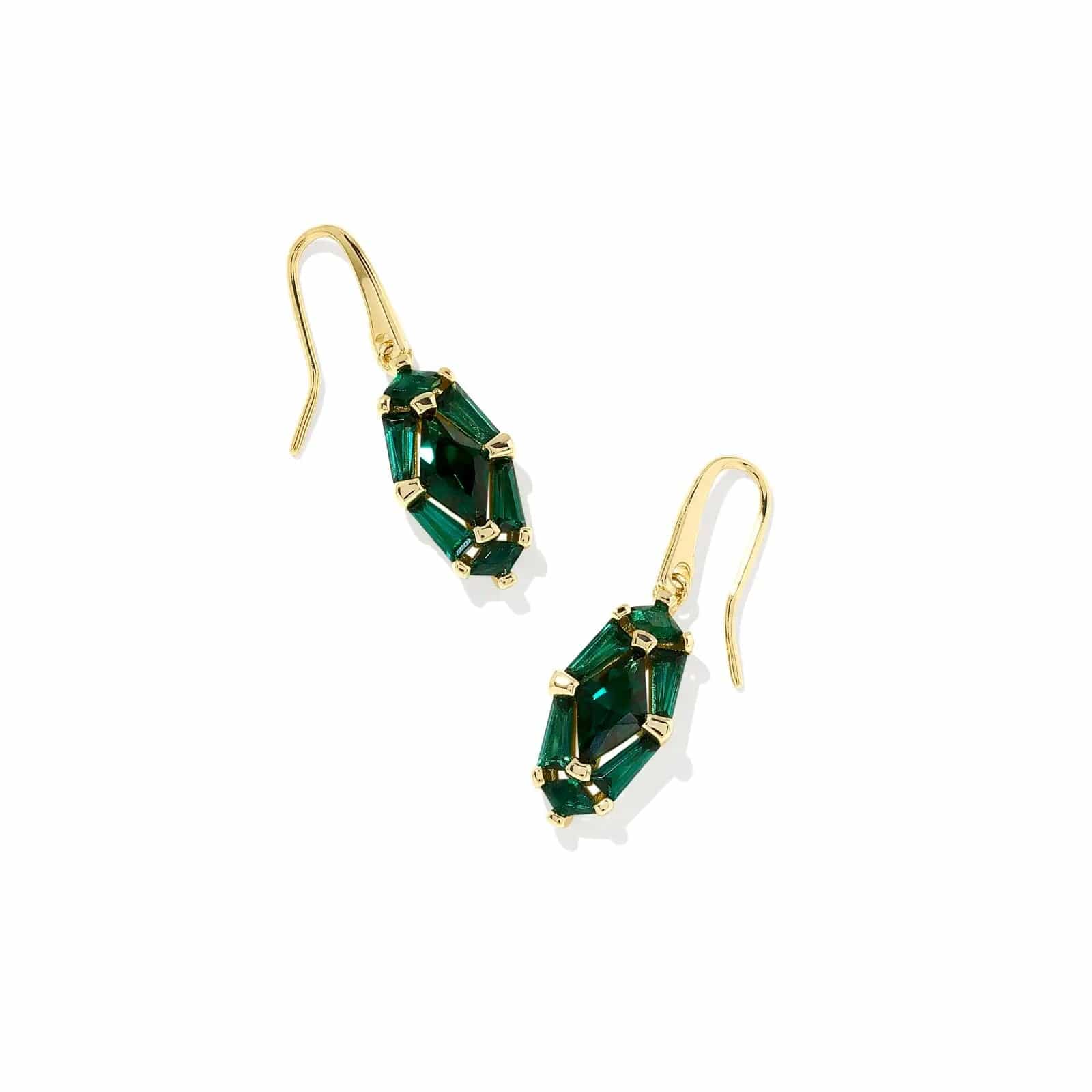 Kendra Scott Women - Accessories - Earrings Lindy Rae Lee Gold Drop Earrings in Green Crystal | Kendra Scott