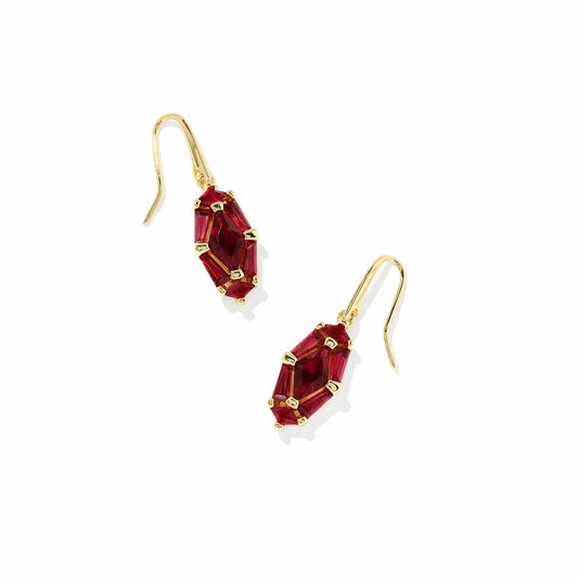 Kendra Scott Women - Accessories - Earrings Lindy Rae Lee Gold Drop Earrings in Red Crystal | Kendra Scott