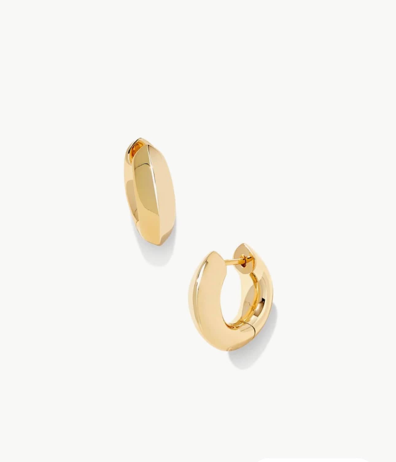 Kendra Scott Women - Accessories - Earrings Mikki MTL Huggie Earrings Gold Polished Metal | Kendra Scott