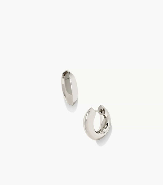 Kendra Scott Women - Accessories - Earrings Mikki MTL Huggie Earrings RHOD Polished Metal | Kendra Scott