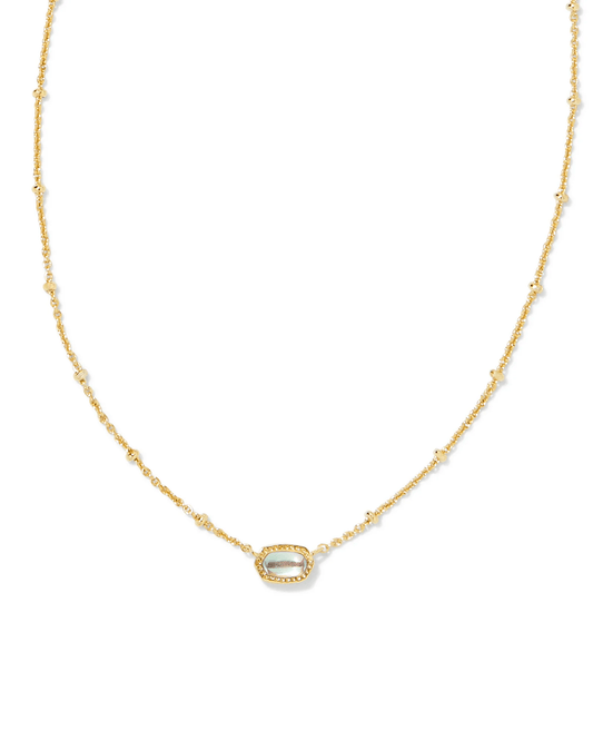 Kendra Scott Women - Accessories - Earrings Mini Elisa Gold Satellite Short Pendant Necklace in Dichroic Glass | Kendra Scott