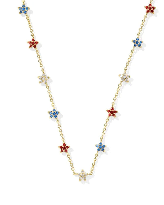 Kendra Scott Women - Accessories - Earrings Sierra Star Gold Crystal Strand Necklace| Kendra Scott