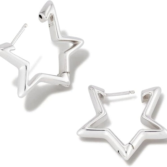 Kendra Scott Women - Accessories - Earrings STAR HUGGIE EARRINGS SILVER| Kendra Scott