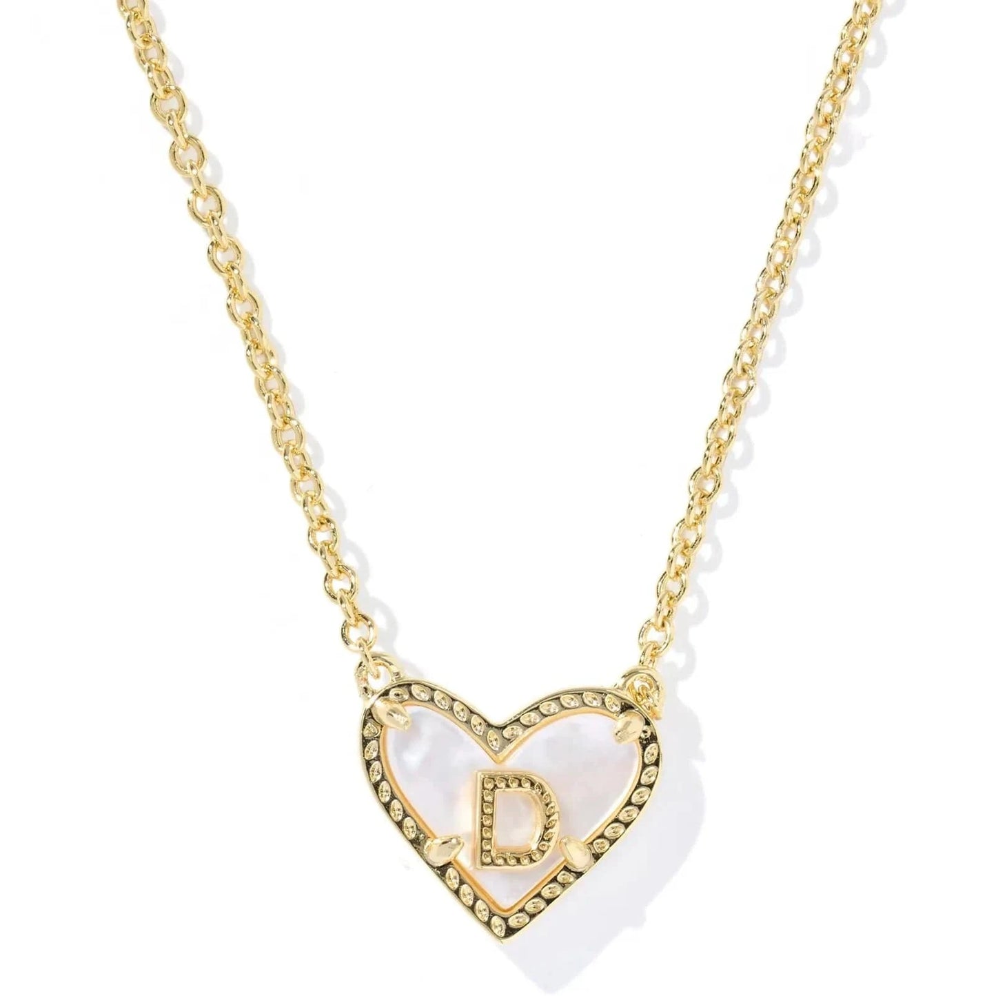 Kendra Scott Women - Accessories - Necklace Ari Heart Letter D Gold Short Pendant Necklace| Kendra Scott