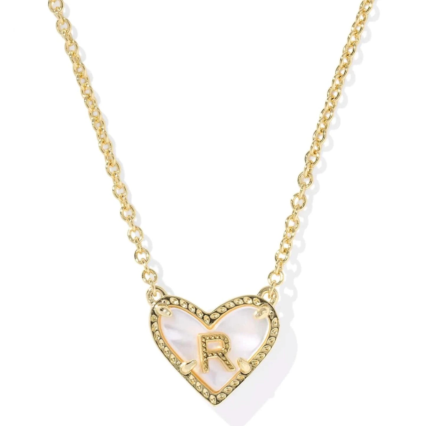 Kendra Scott Women - Accessories - Necklace Ari Heart Letter R Gold Short Pendant Necklace| Kendra Scott