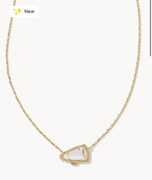 Kendra Scott Women - Accessories - Necklace Cheer Short PNDNT NCK Gold White MOP | Kendra Scott